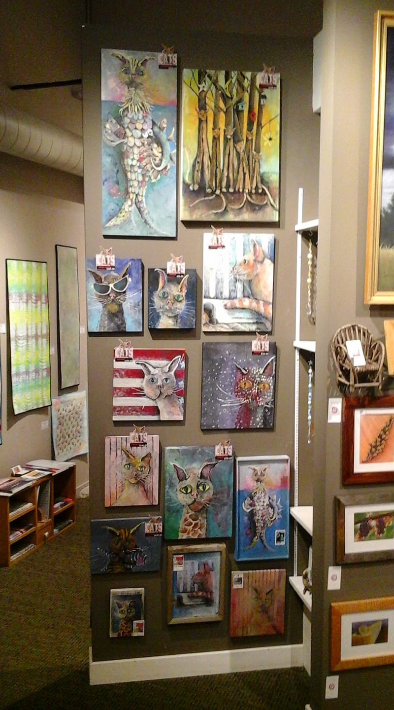 Example of one of David's displays at the Stillwater Art Gallery